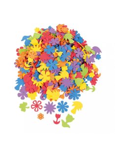 Playbox Szivacs virág alakzatok, 425db, vegyes szín