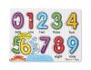 Melissa & Doug Fa készségfejlesztő játék, Puzzle fogantyúval, számok