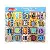 Melissa & Doug Fa készségfejlesztő játék, Óriás puzzle, számok
