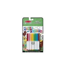   Melissa & Doug Kreatív játék, Mágikus színező füzet, háziállatok
