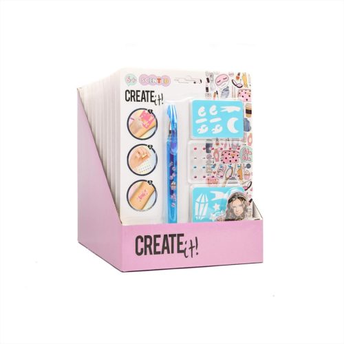 Canenco Create It! Tetováló zseléstoll szett, sablonnal és ékkövekkel (többféle)