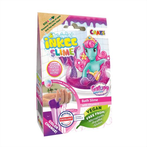 Craze Inkee vegán fürdő slime - Galupy sellő vattacukor aromával