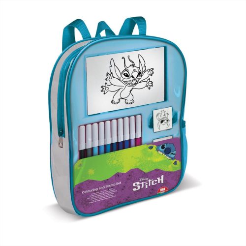 Stitch bélyegző szett hátizsákban