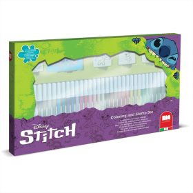 Stitch nyomda készlet filccel, 36 db-os