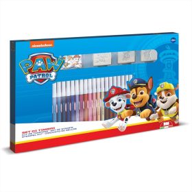 Mancs Őrjárat fiús nyomda készlet filccel, 36 db-os