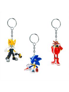   Sonic Prime meglepetés minifigura kulcstartó tasakban - 12 féle