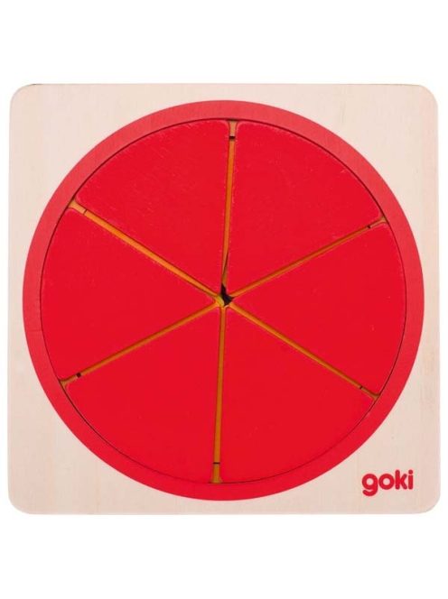 6 rétegű törtek puzzle, GOKI GK57737
