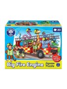 Nagy Tűzoltóautó puzzle, 20 db-os  (Big Fire Engine), ORCHARD TOYS OR303