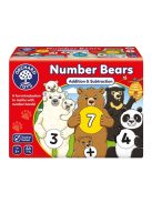 Mackó matek,  társasjáték (Number Bears), ORCHARD TOYS OR113