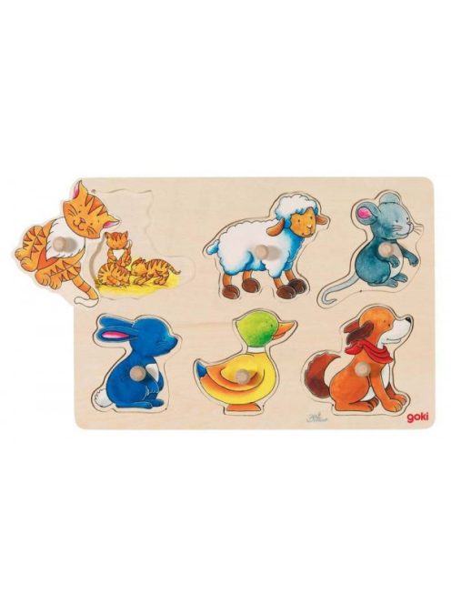 Fogós puzzle, állatos - GOKI GK57929