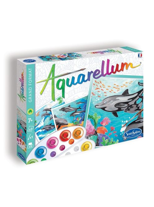 Aquarellum, delfines, nagy - Sentosphere SA6220