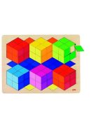 Kockák 3 D puzzle, GOKI GK57664