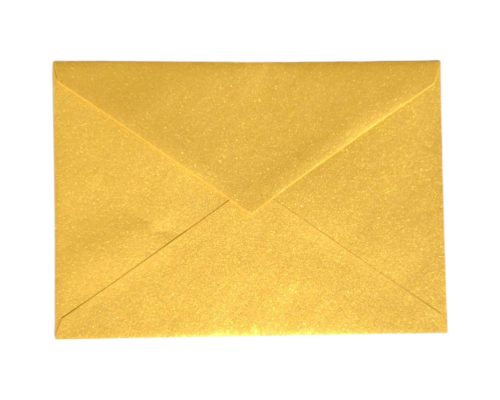 Boríték Curious metál LC/5 enyv. super gold "10" metál arany 25db/csg