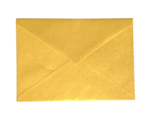 Boríték Curious metál LC/5 enyv. super gold "10" metál arany 25db/csg