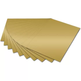   Dekorációs Karton  50x70 300g " tükör arany(66) 25 ív/csg "Folia"