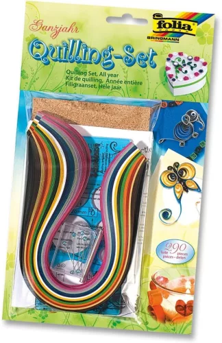 "Egész éves" quilling készlet, 290 részes - Folia