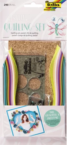 "PASTEL" quilling készlet, 290 részes - Folia
