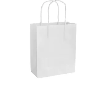   Papírtáska S, 110 g/m², kraft, 20 db, 12×15×5,5 cm, fehér - Folia