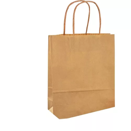 Papírtáska S, 125 g/m², kraft, 20 db, 12×15×5,5 cm, natúr - Folia