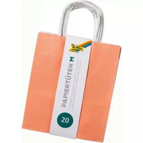   Papírtáska S TREND, 110 g/m², kraft, 20 db, 12×15×5,5 cm, vegyes színek - Folia