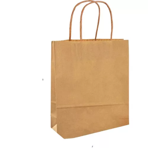 Papírtáska XL, 125 g/m², kraft, 15 db, 31×42×11 cm, natúr - Folia