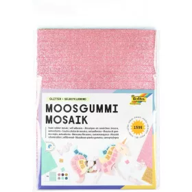   Öntapadós habszivacs mozaik GLITTER, 1596 db, 6 féle szín - Folia