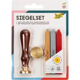   Viaszpecsét készlet, 2 pecsétminta, 3 viaszgyertya - Folia