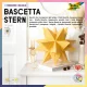 Bascetta csillag készlet, DUO papír, 15x15cm 32 ív/csg, ezüst/arany