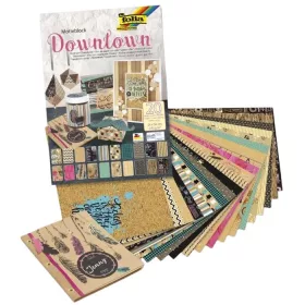   Mintás papírtömb DOWNTOWN, 24×34 cm, 20 lap, vegyes - Folia