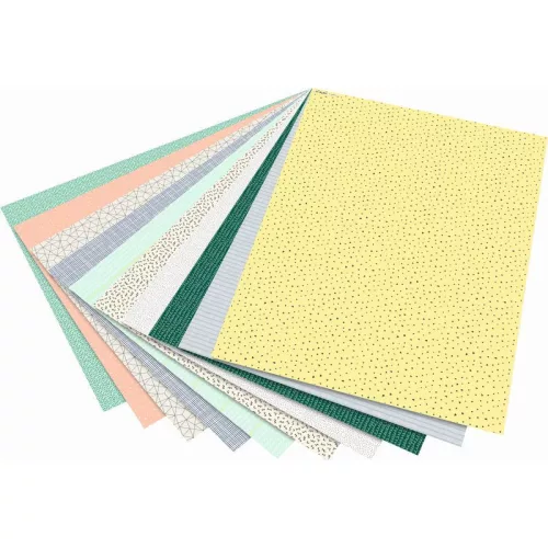 Dekorkarton MINIMALISTIC 270 g/m², 50×70 cm, 10 ív/csg, vegyes - Folia