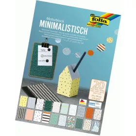   Mintás papírtömb MINIMALISTIC, 24×34 cm, 20 lap, vegyes - Folia