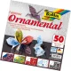 Díszes origami papír, 80g, 20x20cm, 50 ív/csg, 5 válogatott minta - Folia