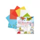 Karácsonyi origami papír, 80g, 15x15cm, 50 ív/csg, 5 válogatott minta - Folia