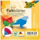 Hajtogató papír DUO, 80g, 10x10cm, 50 ív/csg, 10 válogatott szín - Folia