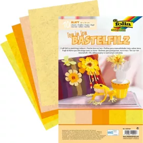   Barkácsfilc tónusos mix 150g/m², 20x30cm 10 ív/csg, sárga