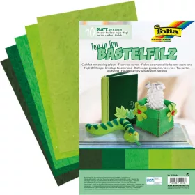   Barkácsfilc tónusos mix 150g/m², 20x30cm 10 ív/csg, zöld