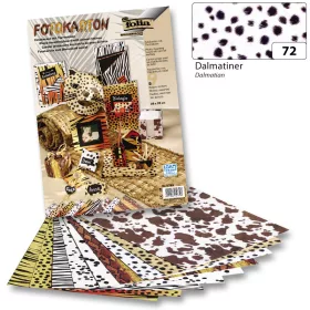   Fotókarton (dalmata mintás) 300g, 50x70cm, 10 ív/csg - Folia