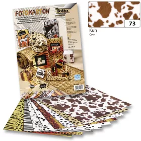  Fotókarton (tehén mintás) 300g, 50x70cm, 10 ív/csg - Folia