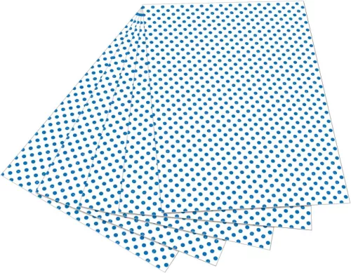 Fotókarton (pöttyös) 300g, 50x70cm, 10 ív/csg, kék/fehér - Folia