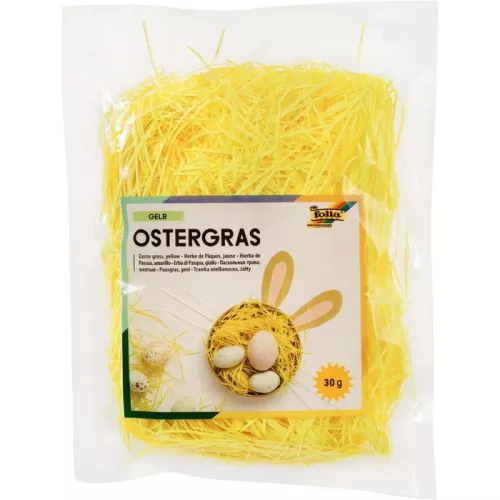 Dekor fű – vágott díszfű 30 g, sárga - Folia