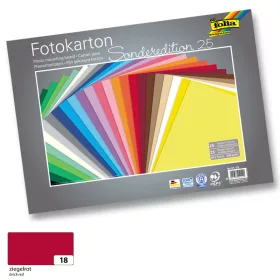 Fotókarton 300g, 50x70cm, 25 ív/csg, téglavörös - Folia