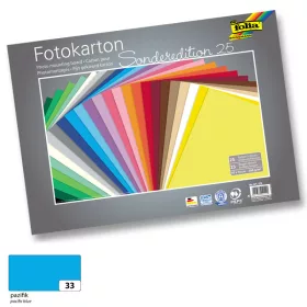   Fotókarton 300g, 50x70cm, 25 ív/csg, csendes-óceáni kék - Folia