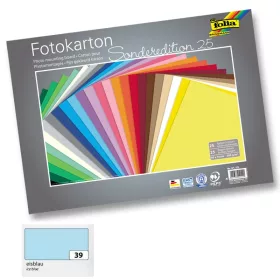 Fotókarton 300g, 50x70cm, 25 ív/csg, jégkék - Folia