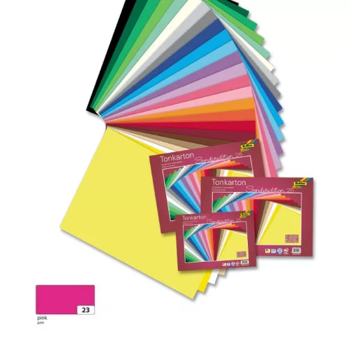 Színes fotókarton 220g, 50x70cm, 25 ív/csg, pink - Folia