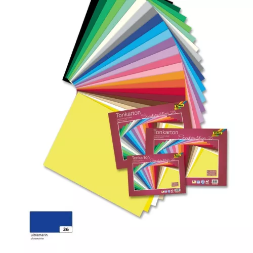 Színes fotókarton 220g, 50x70cm, 25 ív/csg, ultramarin - Folia