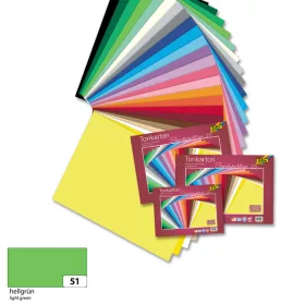   Színes fotókarton 220g, 50x70cm, 25 ív/csg, világoszöld - Folia