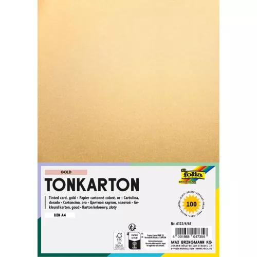 Fotókarton 220g/m² A/4 100 ív/csg, matt arany
