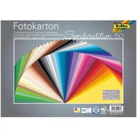   Fotókarton, 300g, 25x35cm, 50 ív/csg, vegyes színek - Folia