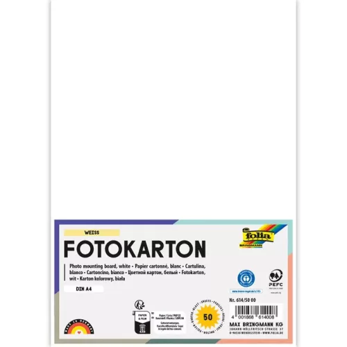 Fotókarton 300g/m² A/4 50 ív/csg, fehér