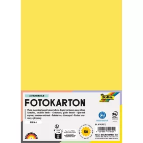 Fotókarton 300g/m² A/4 50 ív/csg, citromsárga